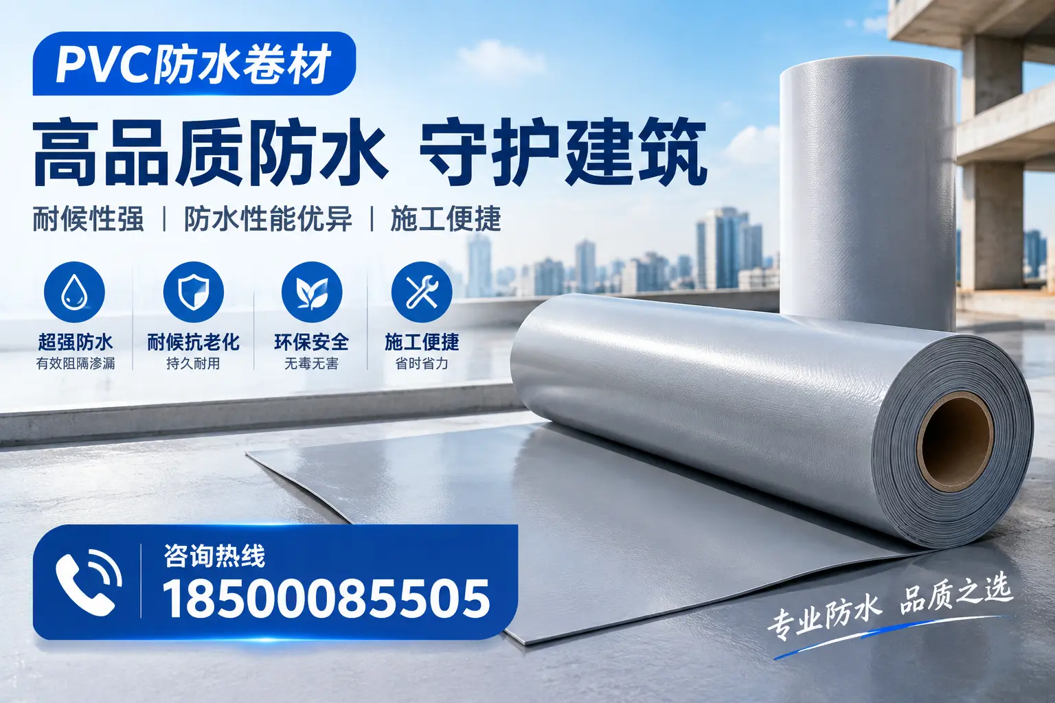 PVC防水卷材的防水效果评测，适合哈密的科学依据